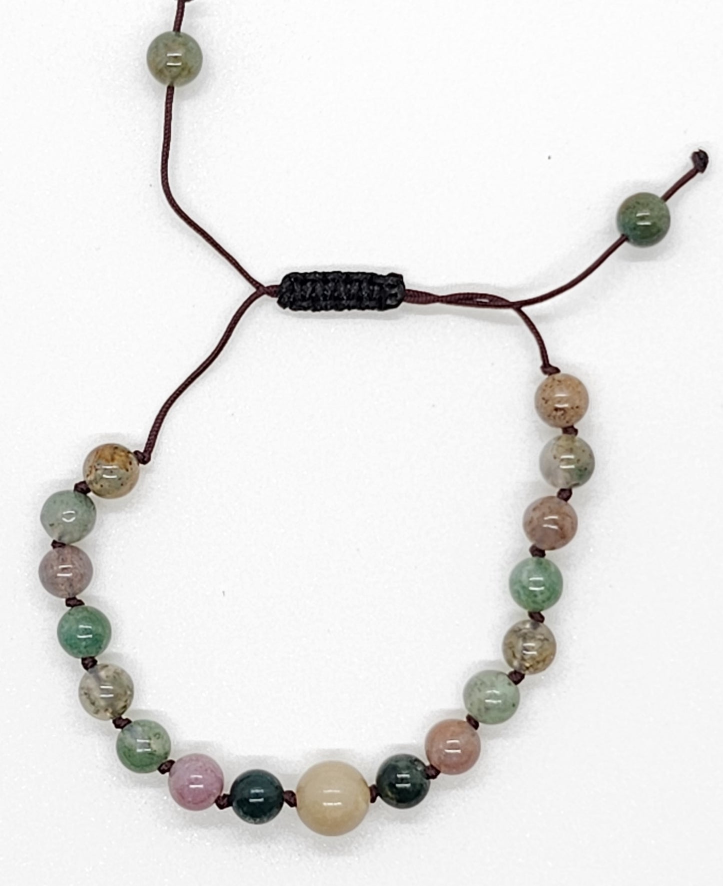 Indian Agate Mini Mala Bracelet